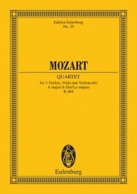 Mozart: Quartet A major KV 464 (Study Score) published by Eulenburg